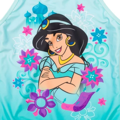 Disney Princess Cinderella Belle Tiana Jasmine Girls One Piece Bathing Suit Toddler To Little Kid 2 Disney Princess Cinderella Belle Tiana Jasmine Girls One Piece Bathing Suit Toddler To Little Kid - Image 2