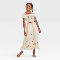 Girls' Disney Princess Christmas Dress-up NightGown - White -Baby Land Shop GUEST 09b9285d e260 4062 8348 406133cc0755