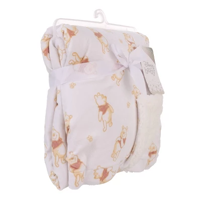 Disney Winnie The Pooh Plush Baby Blanket 4 Disney Winnie The Pooh Plush Baby Blanket - Image 4