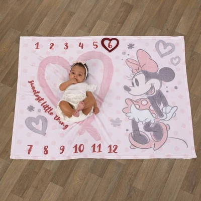 Disney Minnie Mouse Milestone Blanket 1 Disney Minnie Mouse Milestone Blanket