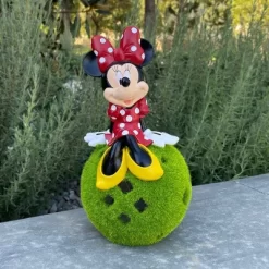 Disney 10" Stone Minnie Mouse Sitting On Flocked Ball Garden Statue -Baby Land Shop GUEST 0ff0aefb b424 40a1 97d9 79228269e62c
