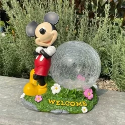 Disney 10" Fiberglass/Polyester Mickey Mouse Solar Garden Statue With Crackle Glass Ball 6 Disney 10" Fiberglass/Polyester Mickey Mouse Solar Garden Statue With Crackle Glass Ball -Baby Land Shop GUEST 10cb9760 2d50 47ea a968 ed8d9c9e006a