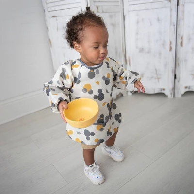 Disney Mickey Mouse Water-Resistant Polyester Long-Sleeve Coverall Bib 8 Disney Mickey Mouse Water-Resistant Polyester Long-Sleeve Coverall Bib - Image 8