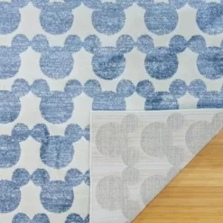 Disney Mickey Mouse Barcelona 7'10"x10' Indoor Area Rug Blue -Baby Land Shop GUEST 17f3e99b ab42 4da9 a9a4 5d61439ca0b7