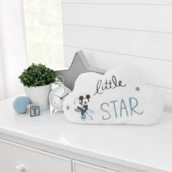 Disney Mickey Mouse Sherpa Embroidered Decorative Throw Pillow - Little Star Cloud Shaped 5 Disney Mickey Mouse Sherpa Embroidered Decorative Throw Pillow - Little Star Cloud Shaped -Baby Land Shop GUEST 29774a98 16f4 4eba 8d43 c405cdd42659