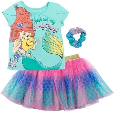 Disney Moana Princess Frozen Rapunzel Jasmine Belle Girls T-Shirt Tulle Skirt And Scrunchie 3 Piece Outfit Set Toddler 13 Disney Moana Princess Frozen Rapunzel Jasmine Belle Girls T-Shirt Tulle Skirt And Scrunchie 3 Piece Outfit Set Toddler - Image 13