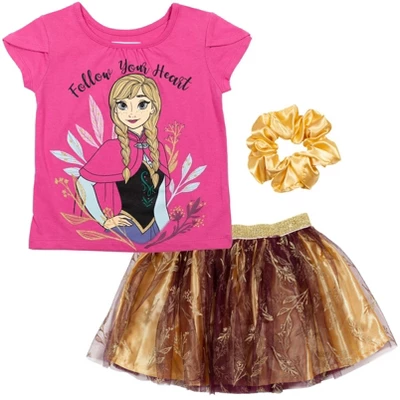 Disney Moana Princess Frozen Rapunzel Jasmine Belle Girls T-Shirt Tulle Skirt And Scrunchie 3 Piece Outfit Set Toddler 12 Disney Moana Princess Frozen Rapunzel Jasmine Belle Girls T-Shirt Tulle Skirt And Scrunchie 3 Piece Outfit Set Toddler - Image 12