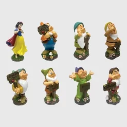 Disney 8pc Polyester Snow White And The Seven Dwarves Statue Set