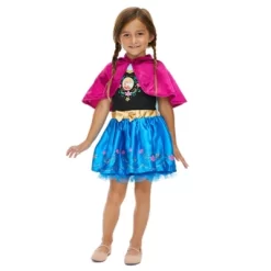 Disney Frozen Anna Fur Costume Short Sleeve Dress Princess Anna -Baby Land Shop GUEST 58c3cf71 1718 4a96 8a78 b54e7dc992b9