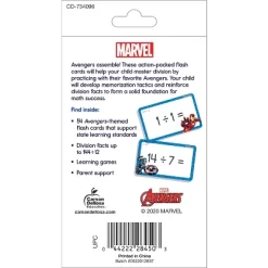 Disney Learning Avengers Division 0-12 Flash Cards Grade 3-5