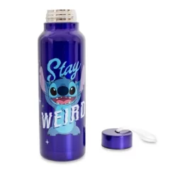 Silver Buffalo Disney Lilo & Stitch "Stay Weird" Stainless Steel Water Bottle | 27 Ounces