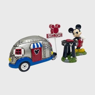 Disney 4pc Polyester/Stone Mickey Mouse Miniature Garden Set 1 Disney 4pc Polyester/Stone Mickey Mouse Miniature Garden Set