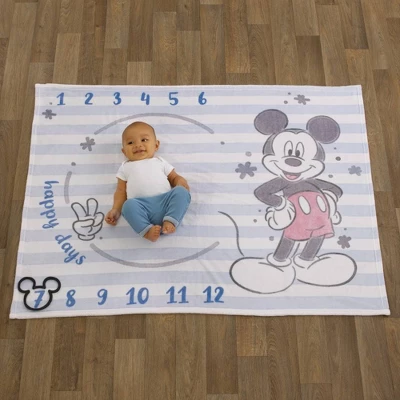 Disney Mickey Mouse Milestone Blanket 1 Disney Mickey Mouse Milestone Blanket