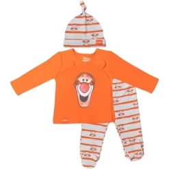 Disney Winnie The Pooh Tigger Baby 3 Piece Snap Jacket Footed Pant Hat Set Newborn To Infant -Baby Land Shop GUEST 705dc852 98e3 423e afa6 d5deef450d98
