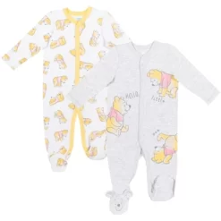Disney Winnie The Pooh Baby 2 Pack Snap Sleep N' Play Coveralls Newborn To Infant -Baby Land Shop GUEST 731e52e5 5df0 4571 9e3a 962a3421eac4