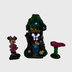 Disney Minnie Mouse Miniature Resin Garden Set With Solar Tree House -Baby Land Shop GUEST 807deea8 83f0 470d 800f 6d406a180ff7