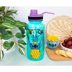 Silver Buffalo Disney Lilo & Stitch Pineapple 32-Ounce Twist Spout Water Bottle And Sticker Set -Baby Land Shop GUEST 94030a4e 6fd4 4fb3 af0d 8599ed77fba0