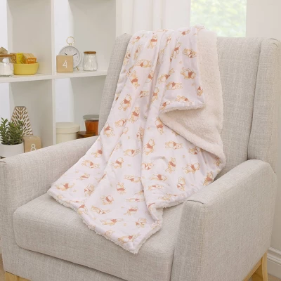 Disney Winnie The Pooh Plush Baby Blanket 2 Disney Winnie The Pooh Plush Baby Blanket - Image 2