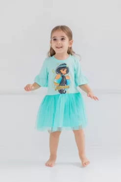 Disney Frozen Princess Lion King Jasmine Elsa Simba Girls Tulle Dress Toddler