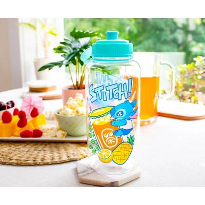 Silver Buffalo Disney Lilo & Stitch Bubble Tea Water Bottle With Sports Cap | Holds 34 Ounces 2 Silver Buffalo Disney Lilo & Stitch Bubble Tea Water Bottle With Sports Cap | Holds 34 Ounces - Image 2