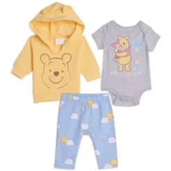Disney Winnie The Pooh Baby Hoodie & Short Sleeve Bodysuit & Pants -Baby Land Shop GUEST b23c9e0c 1df1 41fd b873 b361c238e15d