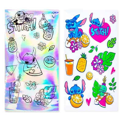 Silver Buffalo Disney Lilo & Stitch Bubble Tea Plastic Water Bottle And Decal Sticker Set 1 Silver Buffalo Disney Lilo & Stitch Bubble Tea Plastic Water Bottle And Decal Sticker Set