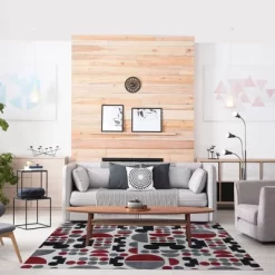 Disney Mickey Mouse Encore 7'10"x10' Indoor Spheres Area Rug Red/Black/Gray