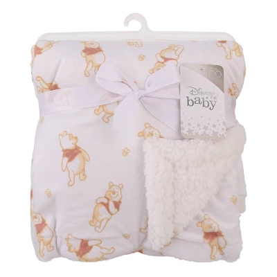 Disney Winnie The Pooh Plush Baby Blanket 3 Disney Winnie The Pooh Plush Baby Blanket - Image 3