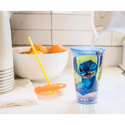 Silver Buffalo Disney Lilo & Stitch Carnival Cup With Ice Cubes | Holds 16 Ounces 1 Silver Buffalo Disney Lilo & Stitch Carnival Cup With Ice Cubes | Holds 16 Ounces