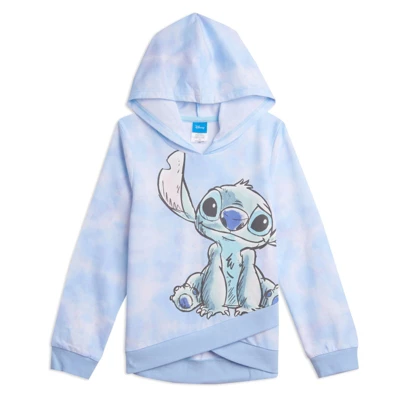 Disney Lilo & Stitch Girls French Terry Crossover Hoodie Toddler To Big Kid 6 Disney Lilo & Stitch Girls French Terry Crossover Hoodie Toddler To Big Kid - Image 6