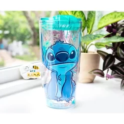 Silver Buffalo Disney Lilo & Stitch Travel Tumbler With Slide Close Lid | Holds 20 Ounces -Baby Land Shop GUEST db9b9985 81d1 467d bd9e 7ca68a8576b7
