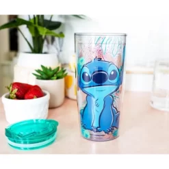 Silver Buffalo Disney Lilo & Stitch Travel Tumbler With Slide Close Lid | Holds 20 Ounces -Baby Land Shop GUEST df87944e 12c2 418b 8626 ad4db28f3d5e