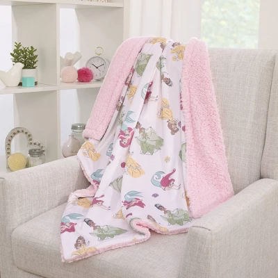 Disney Princess Plush Baby Blanket 2 Disney Princess Plush Baby Blanket - Image 2