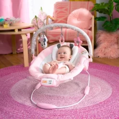 Bright Starts Disney Baby Minnie Mouse Rosy Skies Pink Baby Bouncer Infant Seat -Baby Land Shop GUEST f7265388 f0f3 4932 bd78 3a72f061097f