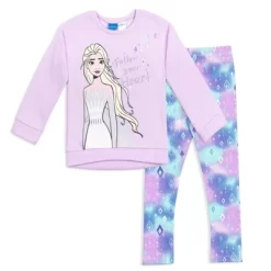 Disney Frozen Princess Anna Elsa Girls Sweatshirt And Leggings Outfit Set Toddler -Baby Land Shop GUEST fae9a690 a381 40a4 b67b ce94d5a14e5a