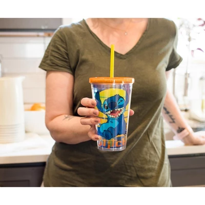 Silver Buffalo Disney Lilo & Stitch Carnival Cup With Ice Cubes | Holds 16 Ounces 2 Silver Buffalo Disney Lilo & Stitch Carnival Cup With Ice Cubes | Holds 16 Ounces - Image 2